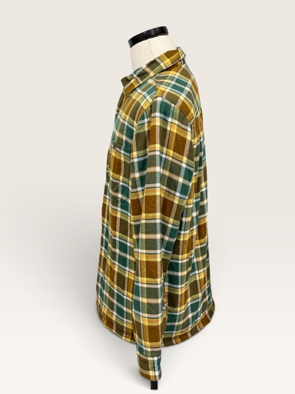 LL Bean Men's Medium Fleece Lined Flannel Shirt Traditional Fit Allspice NWT - Picture 3 of 14
